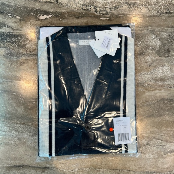 Sandro Men's 100% Wool Cardigan - Picture 5 of 6